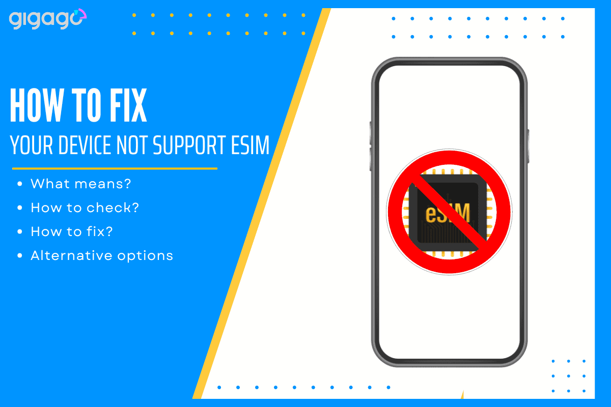 Device does not support eSIM