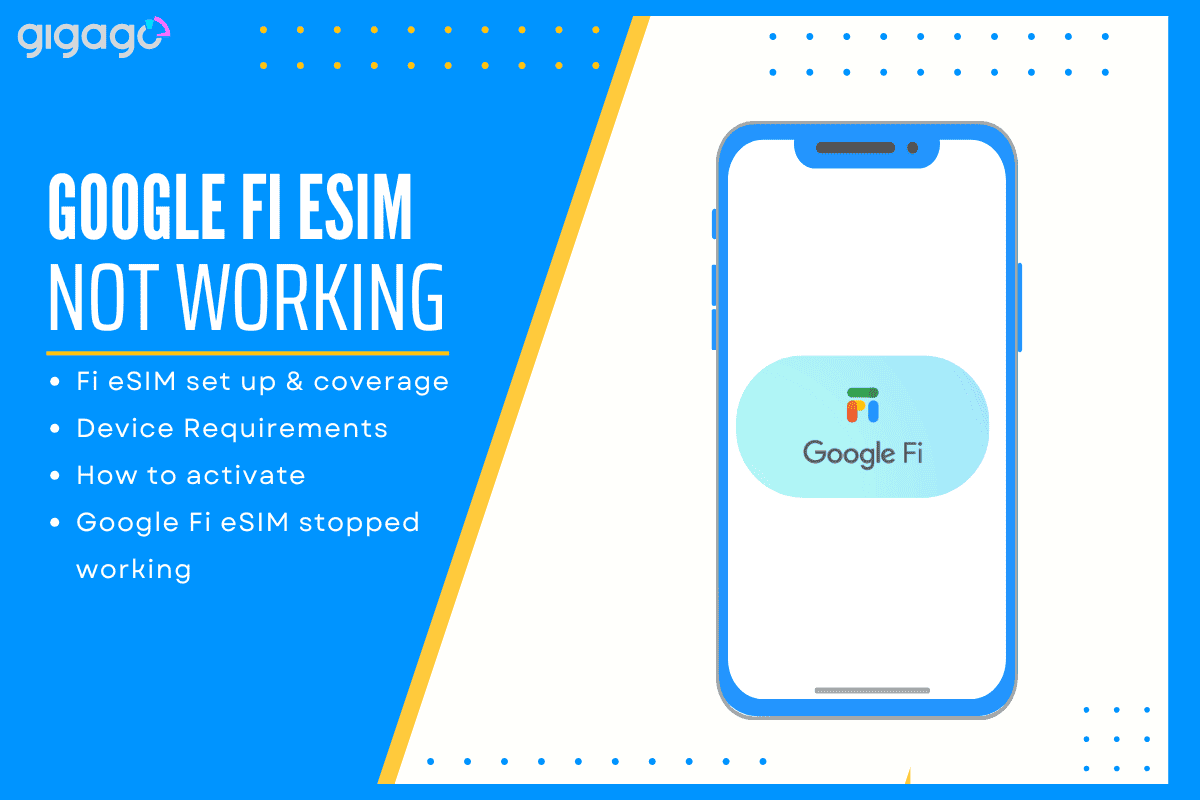 Google Fi eSIM not working