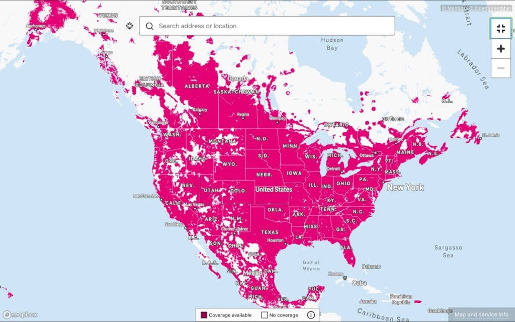 t-mobile coverage in usa