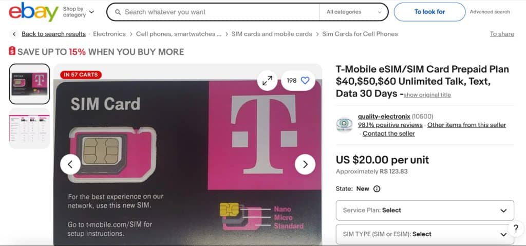 buy t-mobile sim online