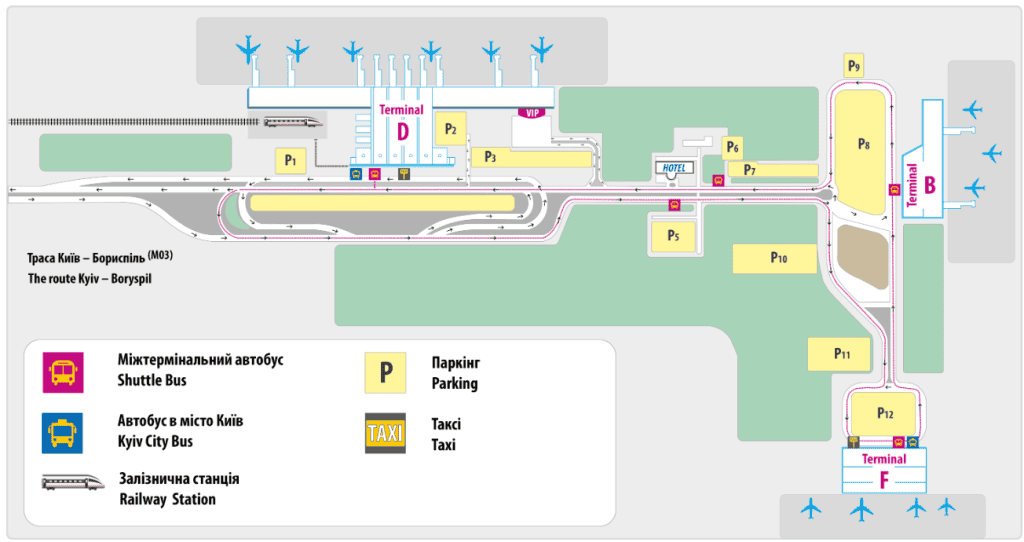 Boryspil International Airport map