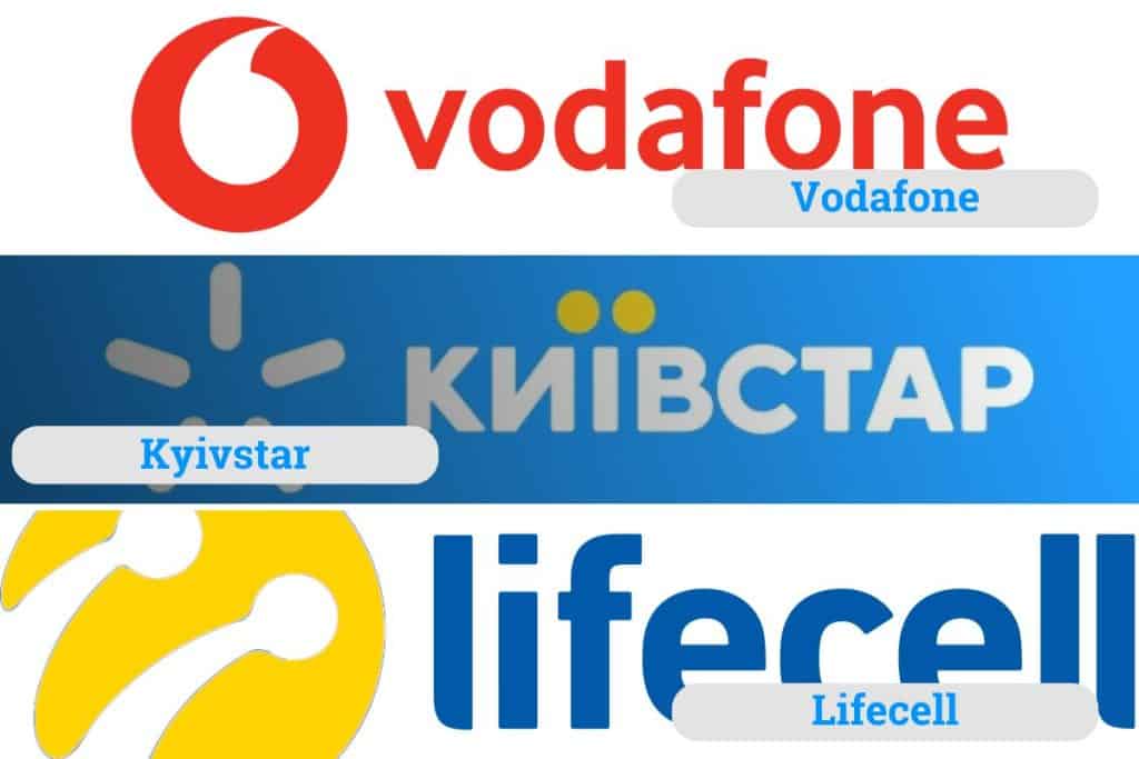 The 3 biggest mobile network operators that you can buy Ukraine SIM card.