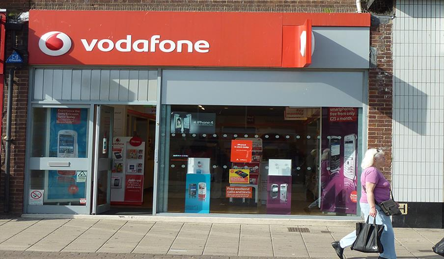 Vodafone store in city center