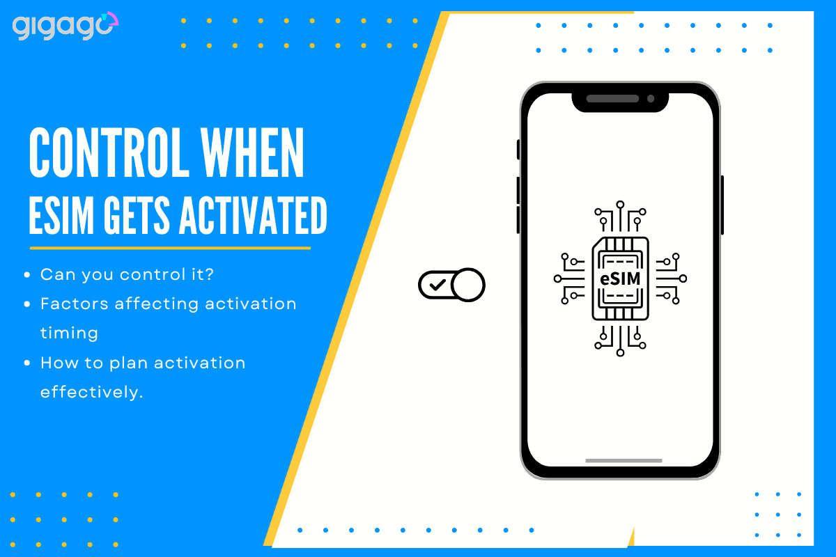 Control when esim gets activated