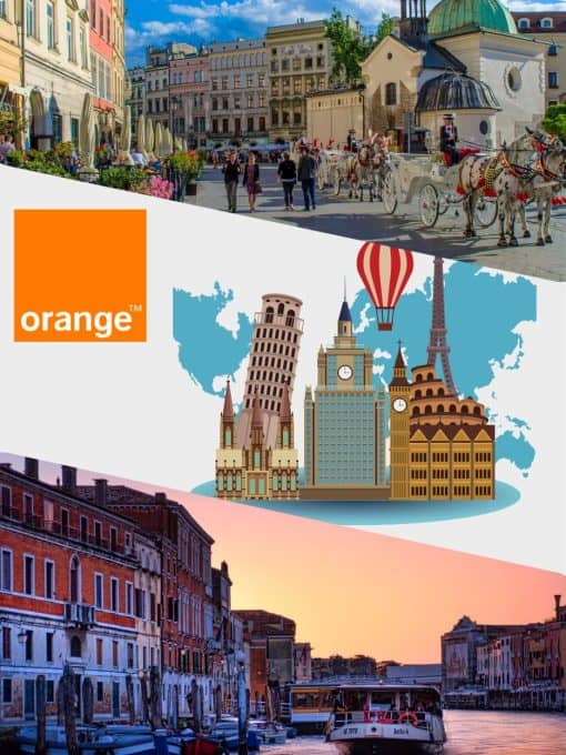 Europe Orange eSIM with number by Gigago
