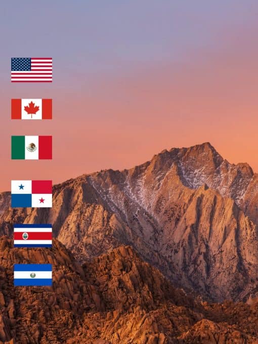 North & Central America eSIM 6 countries by Gigago
