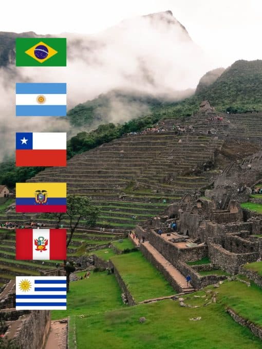 South America eSIM 6 countries by Gigago