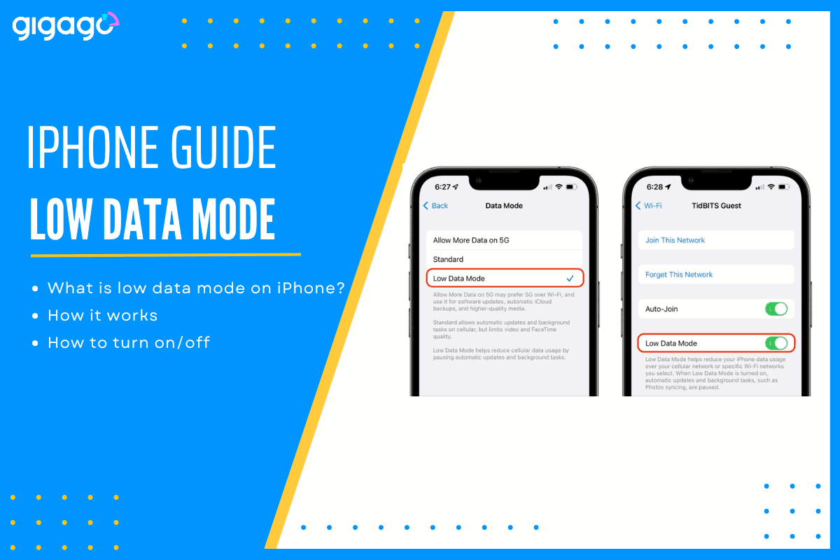 What does low data mode on iPhone mean