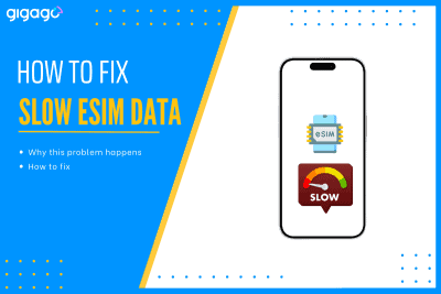 Slow eSIM data while traveling