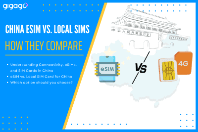 eSIM vs local sims in china