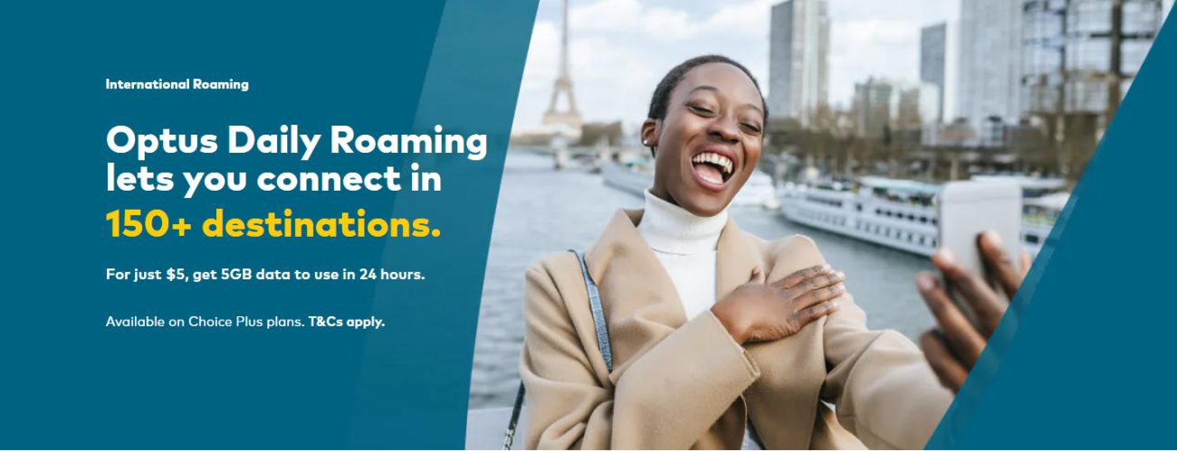 Optus roaming for Australian travelers