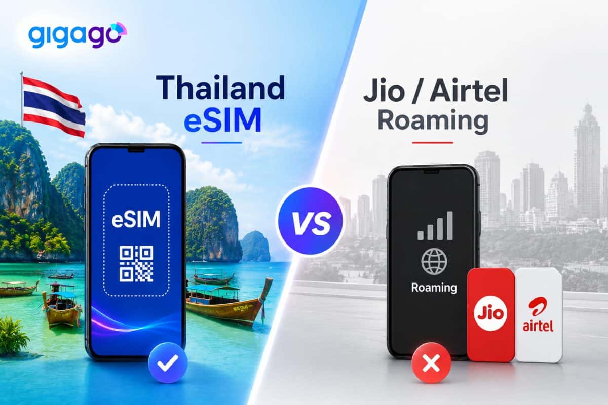 Thailand eSIM vs. Jio/Airtel roaming