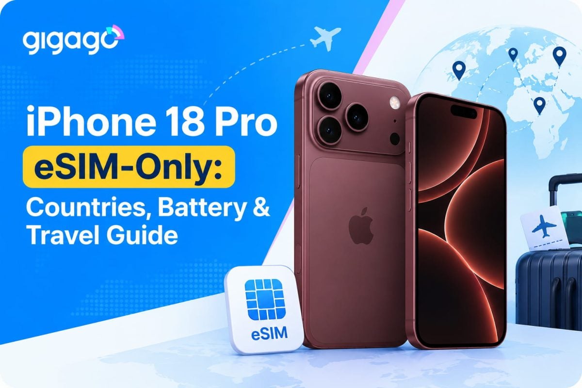 iPhone 18 pro eSIM only countries, battery and travel guide