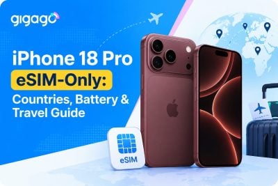 iPhone 18 pro eSIM only countries, battery and travel guide