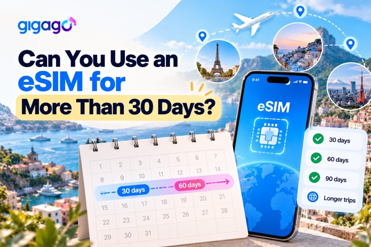 Can you use an esim for more than 30 days