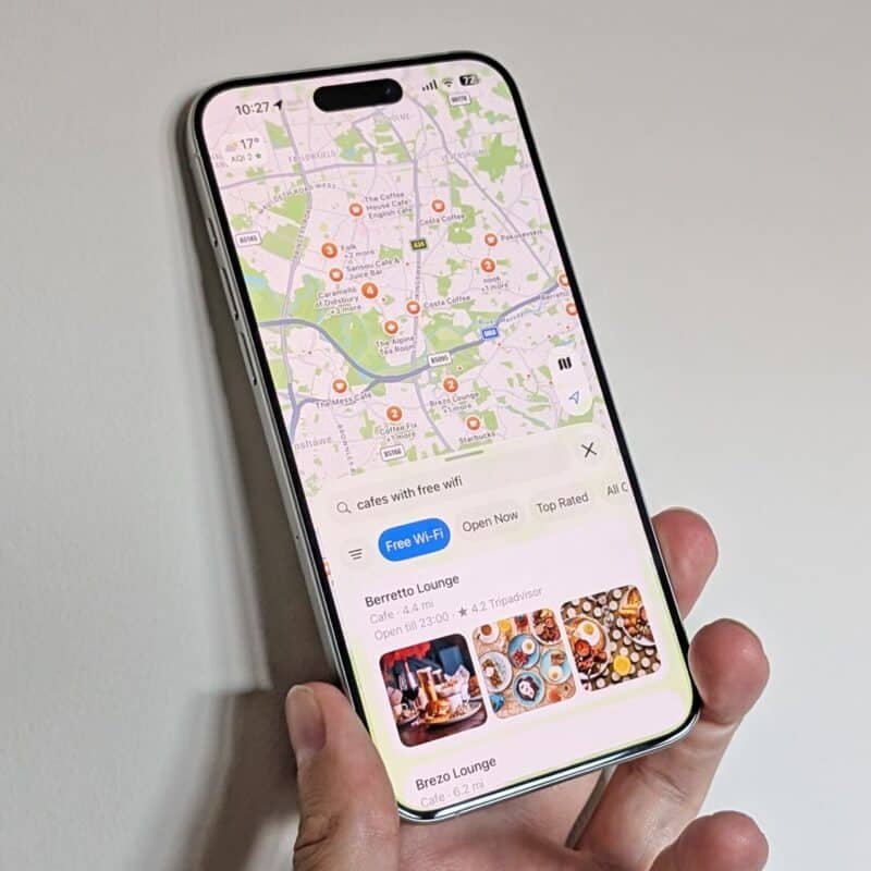 Google maps version iOS 26