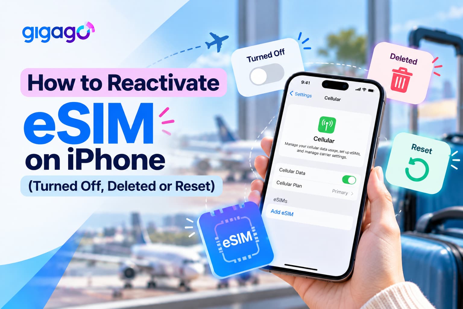 How to reactivate esim on iPhone